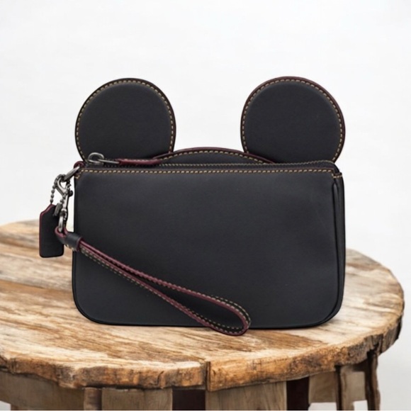 Coach x Disney Mickey Mouse Wristlet - Picture 1 of 5